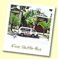 Free Shuttle-Bus to and from town